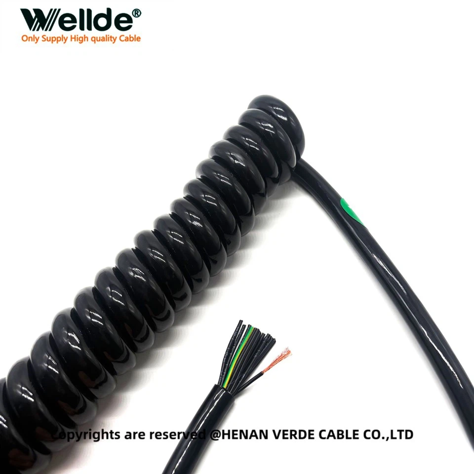 18 Core 0.5mm² PUR Spiral Cable factory
