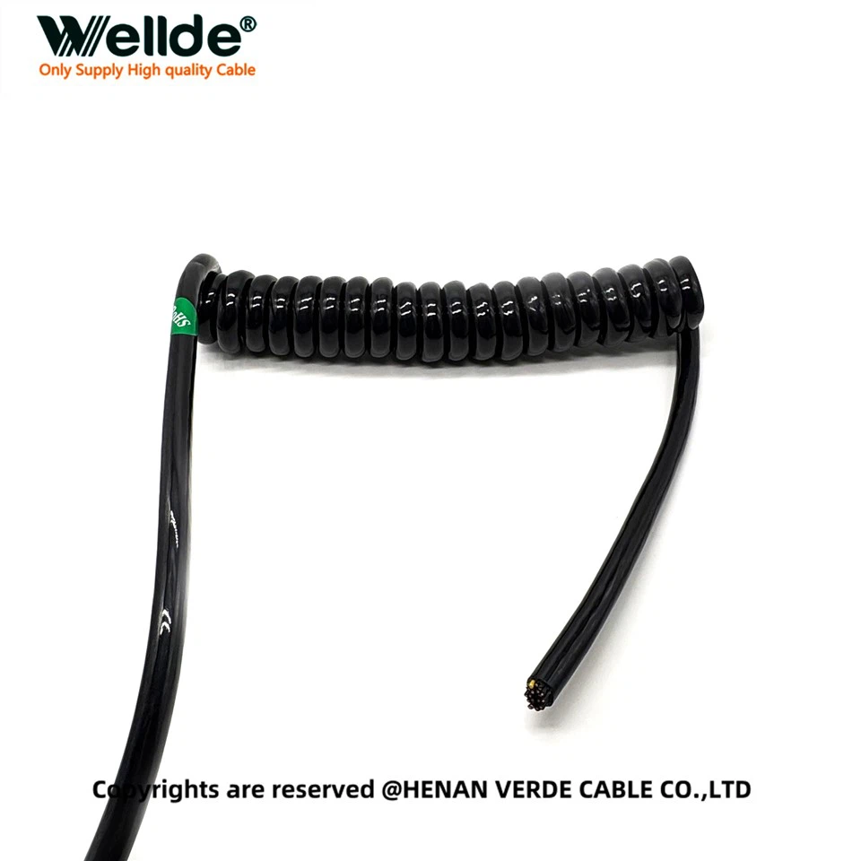 18 yadroli 0,5 mm² PUR spiral kabel